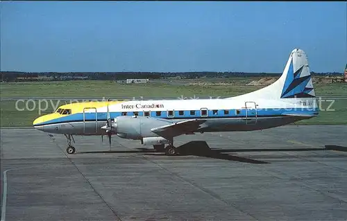 Flugzeuge Zivil Inter Quebec Inter Canadian Convair CV 580 C GNMO c n 15 Kat. Flug