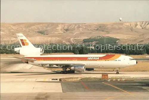 Flugzeuge Zivil Iberia DC10 30 EC CSJ c n 46922 Kat. Flug