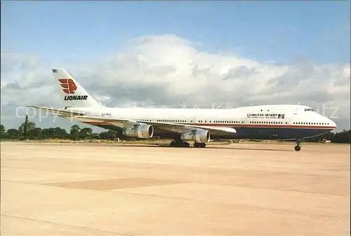 Flugzeuge Zivil Lionair Boeing 747 121 LX FCV c n 19658 Kat. Flug