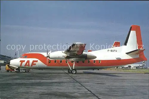 Flugzeuge Zivil TAF F. 27 200 F. BUFU c n 10228 Kat. Flug