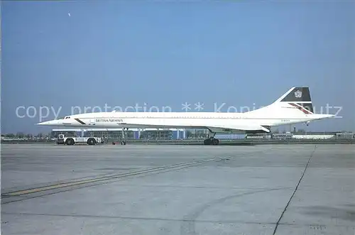 Flugzeuge Zivil British Airways BAC Aerospatiale Concorde G BOAG c n 100 014 Kat. Flug