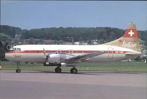 Flugzeuge Zivil Tellair Convair 440 HB IMQ c n 213  Kat. Flug