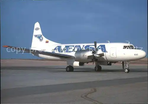 Flugzeuge Zivil Avensa Convair 580 YV 83C c n 496 Kat. Flug