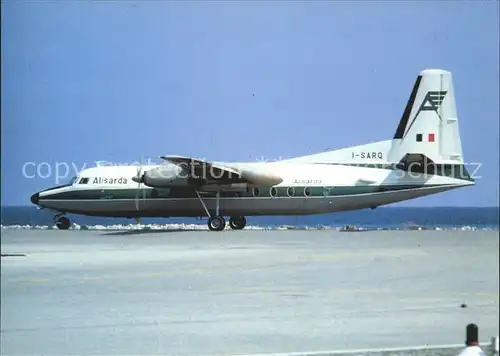 Flugzeuge Zivil Alisarda Fokker F27 100 I SARQ c n 10257  Kat. Flug