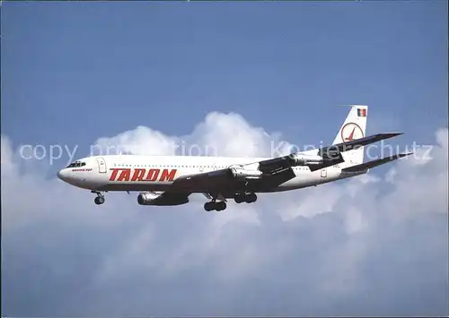 Flugzeuge Zivil Tarom Boeing 707 3K1C YR ABC c n 20805 Kat. Flug