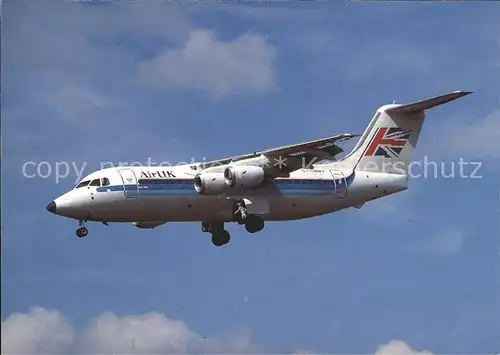 Flugzeuge Zivil AirUK BAe 146 200 G CNMF c n E.2079 Kat. Flug