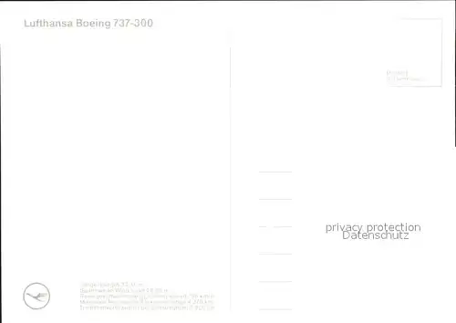 Lufthansa Boeing 737 300 D ABXT  Kat. Flug