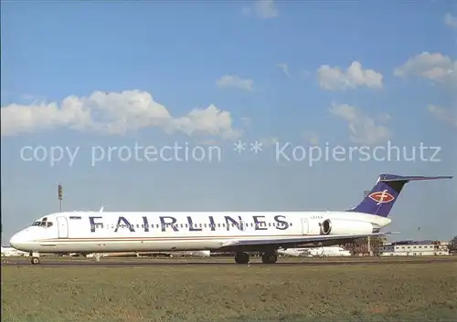 Flugzeuge Zivil Fairlines MD 81 LX.FAA c n 48051 975  Kat. Flug