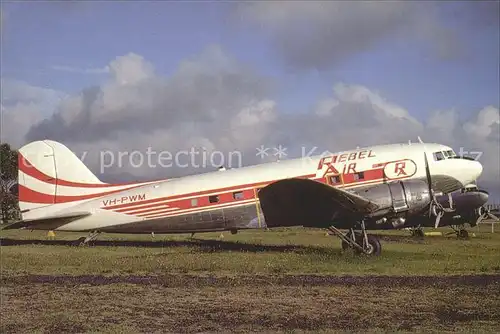 Flugzeuge Zivil Rebel Air DC.3 VH.PWM c n 11869  Kat. Flug