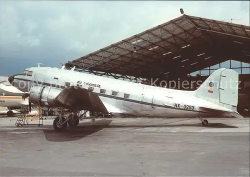 Flugzeuge Zivil Air Colombia McDDouglas DC 3C HK 3293 c n 9186 Kat. Flug