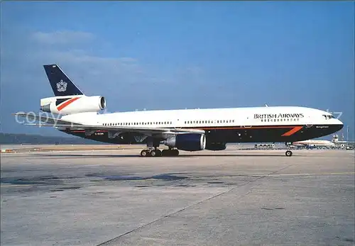 Flugzeuge Zivil British Airways Mc.D.D. DC 10 30 G BEBM  Kat. Flug