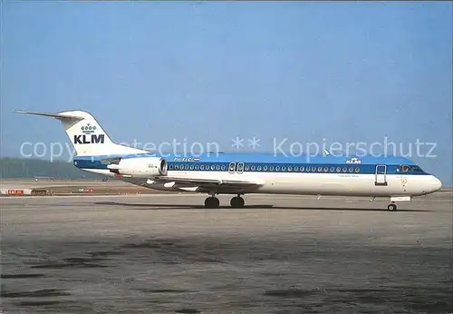Flugzeuge Zivil KLM Fokker 100 PH KLC  Kat. Flug