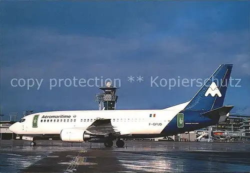 Flugzeuge Zivil Aeromaritime Boeing 737 300 F GFUD  Kat. Flug