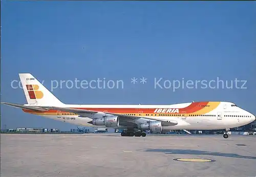 Flugzeuge Zivil Iberia Boeing 747 EC BRQ Kat. Flug