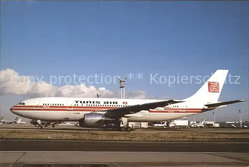 Flugzeuge Zivil Tunis Air TS IMA Airbus A.300B4 203 c n 188 Kat. Flug