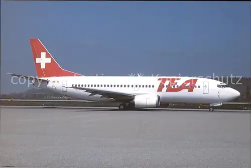 Flugzeuge Zivil TEA Boeing 737 3M8 HB IIA c n 24023 Kat. Flug