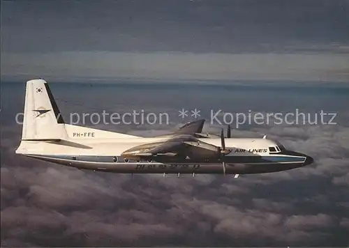 Flugzeuge Zivil Fokker F27 Mk200 Korean Air Lines PH FFE Kat. Flug