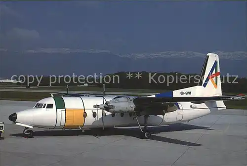 Flugzeuge Zivil Servisair Fokker F27 100 OO SVM c n 10121 Kat. Flug