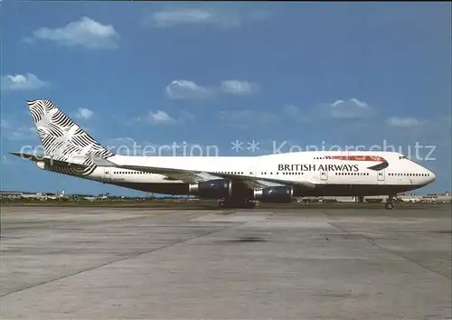 Flughafen Airport Aeroporto British Airways Boeing 747 436 G CIVM cn 28700  Kat. Flug