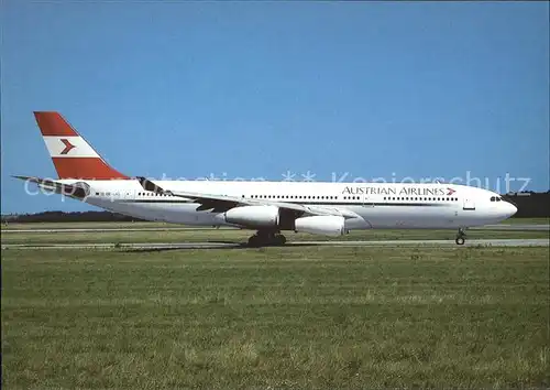 Flughafen Airport Aeroporto Austrian Airlines Airbus Industrie A340 212 OE LAG cn 075  Kat. Flug