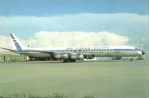 Flugzeuge Zivil Air Cargo Egypte DC 8 61 F N8960T c n 45938 Kat. Flug