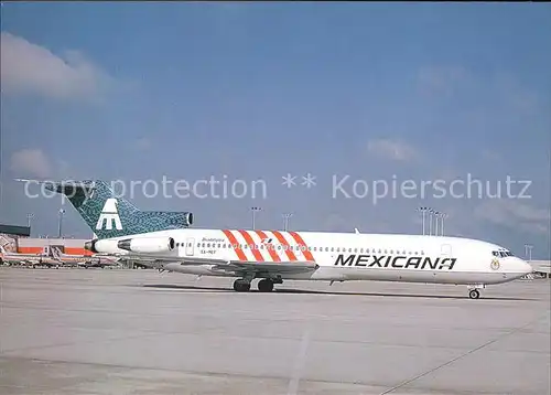 Flugzeuge Zivil Mexicana Boeing B 727 264 XA MEF c n 22158 1642 Kat. Flug