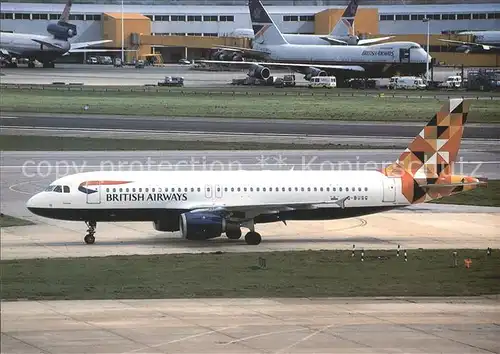 Flugzeuge Zivil British Airways Sterntaler Airbus A 320 211 G BUSG c n 039 Kat. Flug