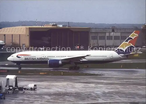 Flugzeuge Zivil British Airways Boeing B 777 236 G VIIL c n 27493 Kat. Flug