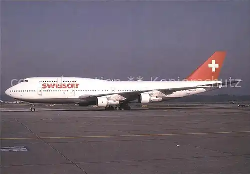 Swissair Boeing 747 357 HB IGD c n 22705 576 Kat. Flug