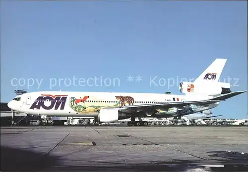 Flugzeuge Zivil AOM French Airlines WWF McDonnell Douglas DC 10 30 F GNDC c n 47849 213 Kat. Flug