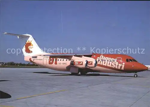 Flugzeuge Zivil Malmo Aviation BAe 146 200A SE DRC c n E2053 Kat. Flug