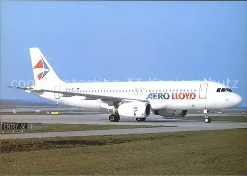 Flugzeuge Zivil Aero Lloyd Airbus A320 232 D ALAA c n 565 Kat. Flug