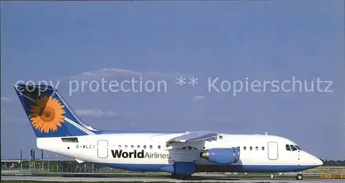 Flugzeuge Zivil World Airlines British Aerospace 146 200A G WLCY c n E2030 Kat. Flug