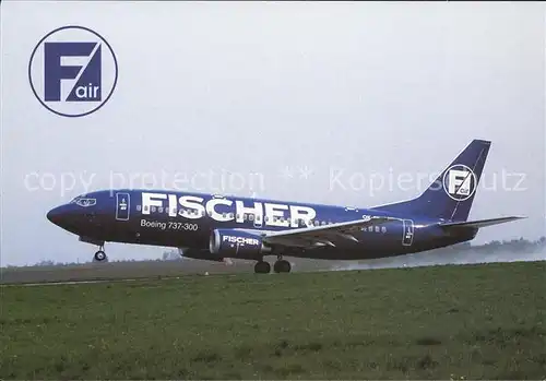 Flugzeuge Zivil Fischer Air Boeing 737 300 Kat. Flug