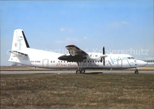 Flugzeuge Zivil Denim Air Fokker 50 PH DMB c n 20264  Kat. Flug