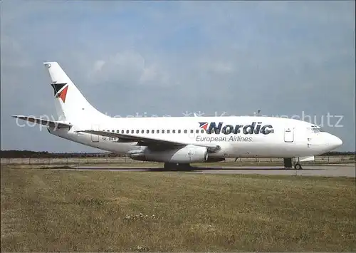 Flugzeuge Zivil Nordic European B 737 291 SE DTV c n 20363 Kat. Flug