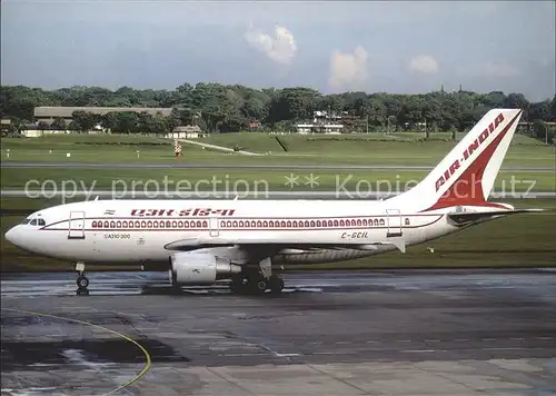 Flugzeuge Zivil Air India A310 324 C GCIL c n 439 Kat. Flug