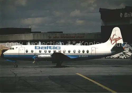 Flugzeuge Zivil Vickers Viscount 814 Baltic Virgin  Kat. Flug