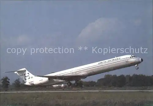 Flugzeuge Zivil Adria Airways McDonnell Douglas MD 82 YU ANB Kat. Flug