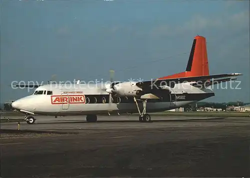 Flugzeuge Zivil Fokker F27 Mk500 Northwest Orient Airlink Mesaba Airlines N4560Z Kat. Flug