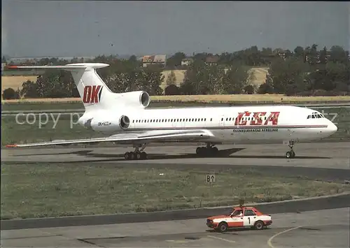 Flugzeuge Zivil Ceskoslovenske Aerolinie Tupolev Tu 154M OK VCG  Kat. Flug