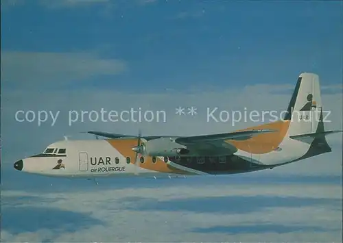 Flugzeuge Zivil Uni Air Rouergue Fokker F27 Mk500 F BYAH Kat. Flug