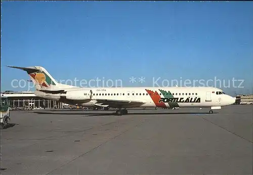 Flugzeuge Zivil Portugalia Fokker 100 CS TPA  Kat. Flug