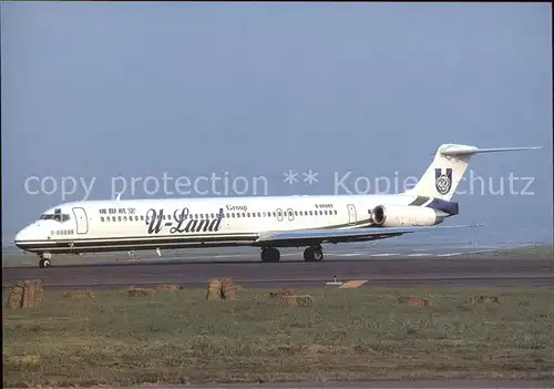 Flugzeuge Zivil U Land Airlines MD 82 B 88899 c n 53481 Kat. Flug