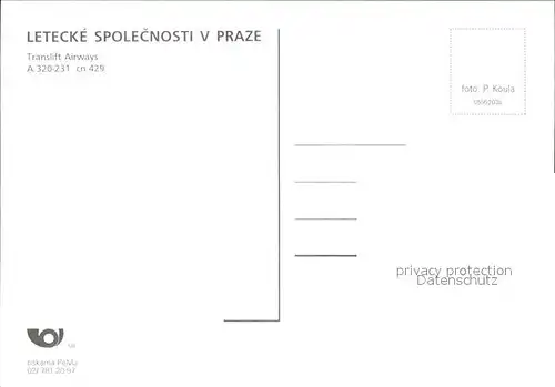 Flugzeuge Zivil Translift Airways A 320 231 cn 429 Kat. Flug