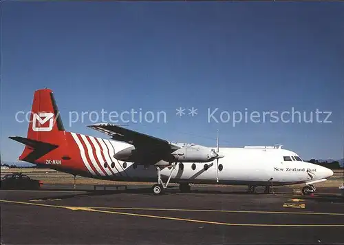 Flugzeuge Zivil New Zealand Post Fokker F 27 500 ZK NAN c n 10365 Kat. Flug