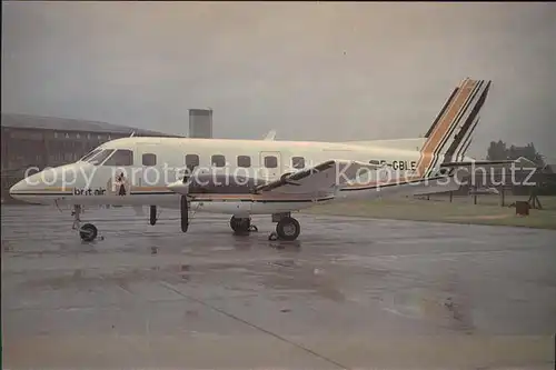 Flugzeuge Zivil Britt Air Embraer EMB 110P2 Bandeirante c n 110 213 F GBLE Kat. Flug