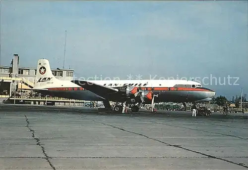 Flugzeuge Zivil CC CLDE Douglas DC.6B c n 45514 LAN Chile  Kat. Flug