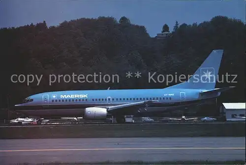 Flugzeuge Zivil Maersk Air Boeing 737 3L9 OY MMK  Kat. Flug