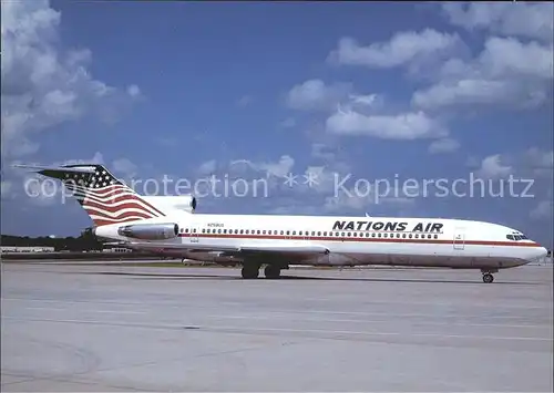 Flugzeuge Zivil Nations Air B 727 251 N268US c n 20290  Kat. Flug